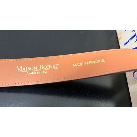 MAISON BOINET PYTHON SKIN FRENCH BELT - Picture 4 of 4